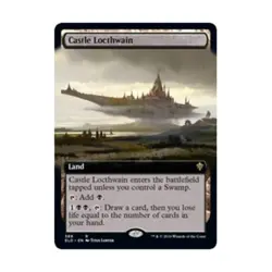 WOTC MtG Throne of Eldraine Castle Locthwain (Extended Art) (R) NM - Image 1