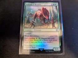 MTG Magic the Gathering FOIL Balamb T-Rexaur FIN! - Image 1