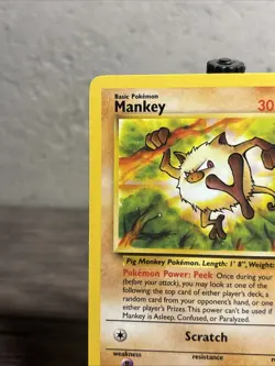 Mankey 55/64 Jungle Regular Common-Vintage-Pokemon TCG-Fast Shipping-NM!! - Image 2