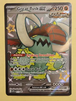 Great Tusk ex SV: Scarlet & Violet Promo Cards 072 Near Mint NM Pokemon - Image 2