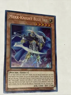Mekk-Knight Blue Sky Yugioh Extreme Force Secret Rare EXFO-EN014 1st Edition - Image 1