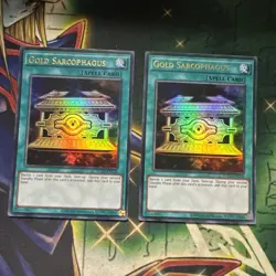 Yugioh! Gold Sarcophagus x2 YGLD-ENC26 Ultra Rare Unlimited NM - Image 1