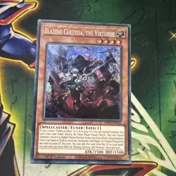 Yugioh! Blazing Cartesia, the Virtuous MP23-EN162 Secret Rare 1st Edition NM - Image 1