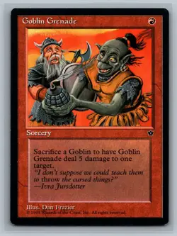 Magic The Gathering Fallen Empires Goblin Grenade (Frazier) MTG TCG CCG - Image 1