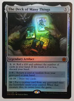 MTG FOIL The Deck of Many Things NM Adventures in the Forgotten Realms #241/281 - Image 1