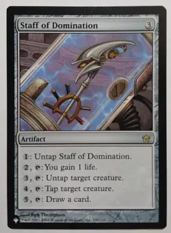 Mint/Near-Mint, English - 1 x MTG Staff of Domination Mystery Booster/The list - Image 1