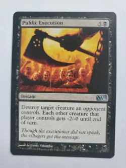 MTG Magic The Gathering Card Public Execution Instant Black M13 Anthony Pulambo - Image 1