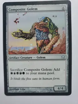 MTG Magic The Gathering Card Composite Golem Artifact Creature Golem Fifth Dawn - Image 1