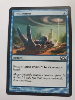 MTG Magic The Gathering Card Unsummon Instant Blue M10 - Image 1