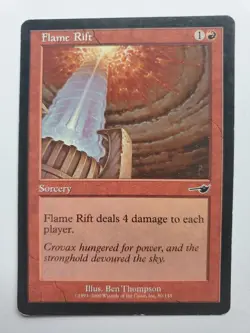MTG Magic The Gathering Card Flame Rift Sorcery Red Nemesis - Image 1