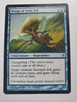 MTG Magic The Gathering Card Wings of Velis Vel Tribal Instant Shapeshifter - Image 1