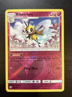 Pokemon Sun and Moon Base Ribomee Reverse Holo 93/149 - Image 1