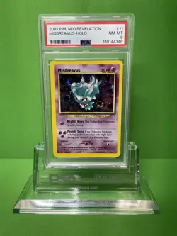 2001 POKEMON NEO REVELATION 11 MISDREAVUS-HOLO PSA 8 - Image 1