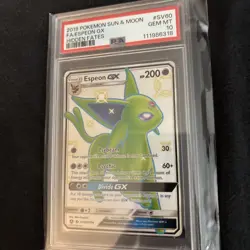 2019 POKEMON SUN & MOON HIDDEN FATES #SV60 FULL ART/ESPEON GX PSA 10 - Image 4
