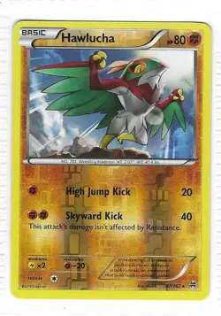 Pokemon --- HAWLUCHA --- XY Breakthrough! REVERSE HOLO! NM/Mint! 87/162 - Image 1