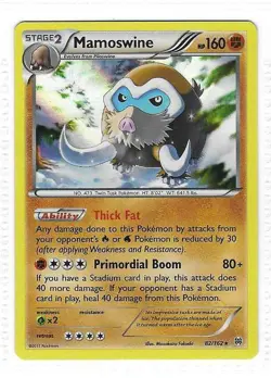 Pokemon --- MAMOSWINE --- XY Breakthrough! RARE HOLO! NM/Mint! 82/162 - Image 1