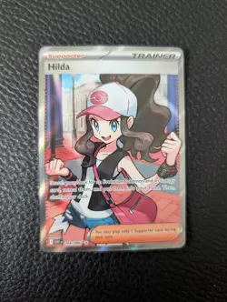 Hilda 164/86 White Flare new set English Pokemon TCG Black and white Mint - Image 1