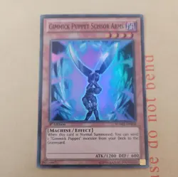 YUGIOH Super Rare Gimmick Puppet Scissor Arms NUMH-EN008 1st Edition - Image 1