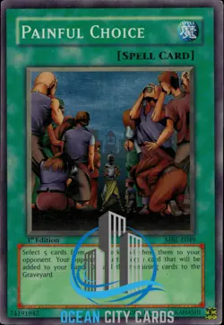 Yugioh Painful Choice MRL-E049 1st Edition Super - Image 1