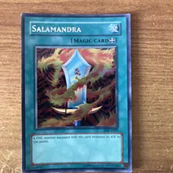 Yugioh SDD-E003 Salamandra Prismatic Secret Rare Edition NM - Image 1