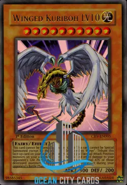 Yugioh Winged Kuriboh LV10 CRV-EN005 Ultra Rare 1st Edition Near Mint - Image 1