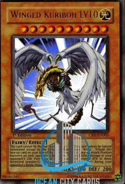 Yugioh Winged Kuriboh LV10 CRV-EN005 Ultra Rare 1st Edition Near Mint - Image 3