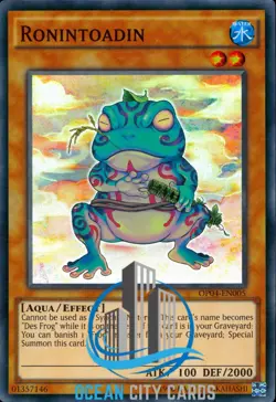 Yugioh Ronintoadin OP04-EN005 Super Rare - Image 1
