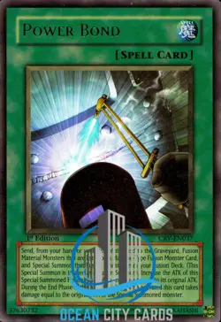Yugioh Ultra Rare Power Bond CRV-EN037 1st Edition - Image 1