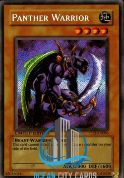 Yugioh Panther Warrior CT2-EN006 Secret Rare Limited Edition - Image 3