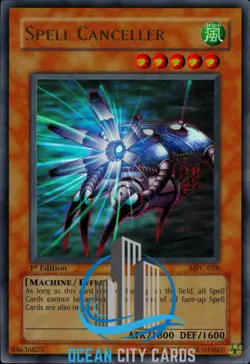 Yugioh MFC-020 Spell Canceller Ultra Rare 1st Ed Edition NM - Image 1