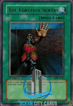 Yugioh The Forceful Sentry MRL-E045 Ultra Rare 1st edition - Image 1