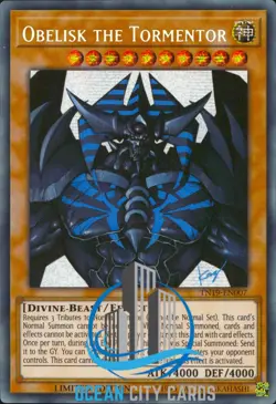 Yugioh Obelisk The Tormentor TN19-EN007 Prismatic Secret Rare Limited Edition - Image 1