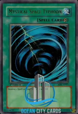 Yugioh Mystical Space Typhoon EU Print 1st Ed Ultra MRL-E047 HP - Image 1
