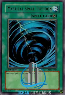 Yugioh Mystical Space Typhoon EU Print 1st Ed Ultra MRL-E047 NM - Image 1