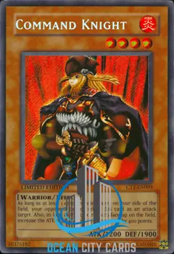 Yugioh Command Knight CT1-EN003 Limited Edition Secret rare NM - Image 5