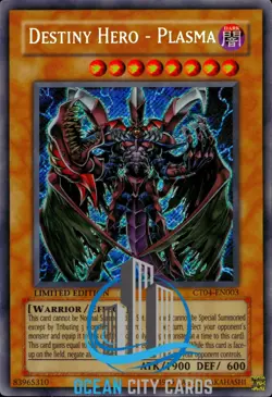 Yugioh Destiny HERO - Plasma CT04-EN003 Secret Rare Limited Edition - Image 3