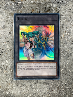 Yugioh TCG Token - Luna & Ancient Fairy Dragon TKN5-EN023 (Foil) Factory Sealed - Image 1