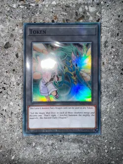 Yugioh TCG Token - Luna & Ancient Fairy Dragon TKN5-EN023 (Foil) Factory Sealed - Image 3