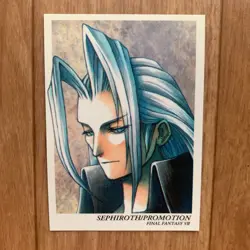 Final Fantasy VII Art Museum Sephiroth Promotion Card Japanese Rare - Image 1