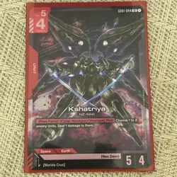 GUNDAM TCG CARD GAME - GD01-044 LR KSHATRIYA - FOIL - Image 2