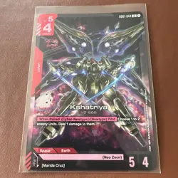 GUNDAM TCG CARD GAME - GD01-044 LR KSHATRIYA - FOIL - Image 1
