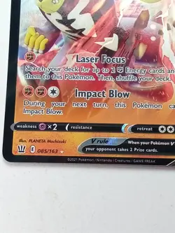 Urshifu V 85/163 Battle Styles Holo Rare Pokemon Card 2021 - Image 2