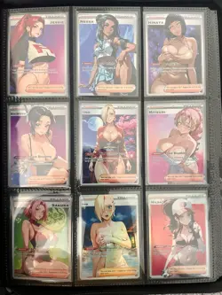 Nessa Custom Rainbow Holo Full Art Waifu Pokemon Trainer Card - Image 5