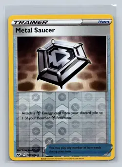 Metal Saucer 170/202 SWSH01 Sword & Shield Reverse Holo Uncommon Pokemon Card D2 - Image 1
