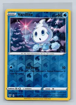 Vanillite #045/189 SWSH03: Darkness Ablaze Reverse Holo Common - Pokemon Card D1 - Image 1