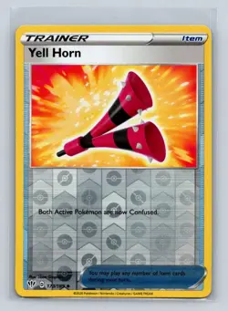 Yell Horn #173/189 SWSH03: Darkness Ablaze Reverse Holo Uncommon Pokemon Card D2 - Image 1