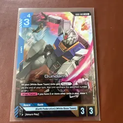 Gundam Card Game GD01-001 LR Gundam - Image 1