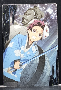 Urokodaki Tanjiro Demon Slayer Card CCG Japanese BANDAI #2516350 #017 0725 - Image 1