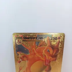 Charizard GX HP250 Gold Metal Pokemon Card Collectible Gift Display - Image 2