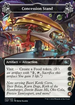 1x Concession Stand (4-6) - Foil Light Play MTG Magic - Kid Icarus - - Image 1